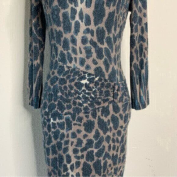 Cache Cheetah Print Fitted Midi Dress - Picture 9 of 15